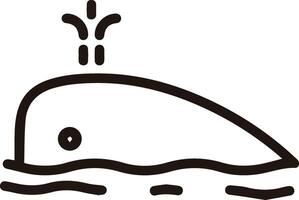 A whale is swimming in the water with a splash vector