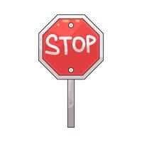 Traffic Stop Signal vector