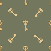 Seamless pattern with keys. Endless textures for your design vector