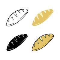 Collection of Hand Drawn Bread Illustrations in Various Styles and Colors vector