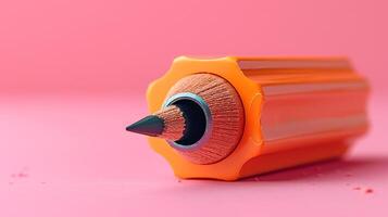 Makeup pencil sharpener mockup positioned perfectly product showcase photo