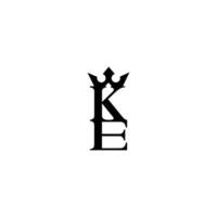Versatile KE EK Crown Monogram for Creative Branding vector