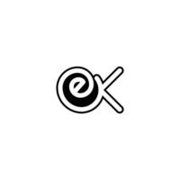 KE EK Logo Design for Professional Branding vector
