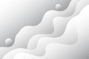 White geometric business banner design. Creative banner design with wave and line shape as template. Simple design on horizontal banner. Eps10 vector