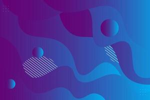 Purple and blue gradient geometric business banner design. Creative banner design with wave and circle shape as template. Simple design on horizontal banner. Eps10 vector