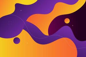 Modern abstract background with purple and orange wave design with white wave lines. Eps10 vector