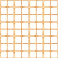 Orange checkered. Hand drawn seamless surface pattern design with watercolor brushstroke gingham plaid. Geometric Abstract print. Background for textile, wallpaper, scrapbooking, bedding, pajamas. vector