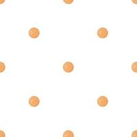 Orange polka dots. Hand drawn watercolor seamless surface pattern design with Geometric spotted print. Background for textile, wallpaper, scrapbooking, bedding, pajamas. vector