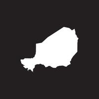 Niger Map Element Icon vector