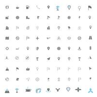 New Universal Icons. Simple Flat Style. Business, internet, web design, random pictogram. vector