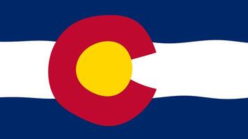 the flag of colorado is shown in this image video