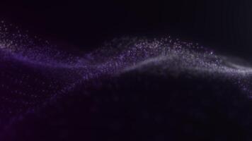 Abstract Purple Particle Wave with Smooth Motion video