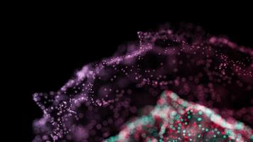 Soft Pink and Teal Particle Flow with Abstract Energy video