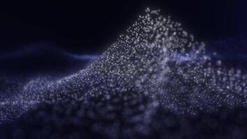 Ethereal Particle Wave in Deep Blue Tones video