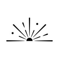 Sunburst icon. Simple illustration of sunburst icon for web vector