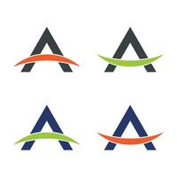 Smile A Letter Logo Template Illustration Design. EPS 10. vector