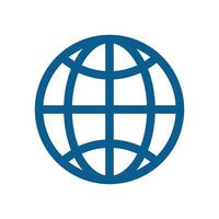 Globe Lines Logo Template for Communication Business Illustration Design. EPS 10. vector