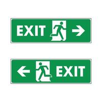 Exit Sign Logo Template Illustration Design. EPS 10. vector