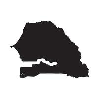 Senegal Map Icon Design vector