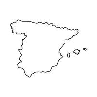 Spanyol Map Icon Element design vector
