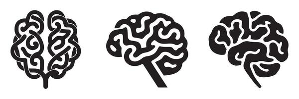 Brain icon set. Intelligence Symbol and Icon vector