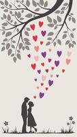 Multiple hearts in red, pink, and purple, creating a soft and romantic ambiance, leaving the spacer for a message. vector