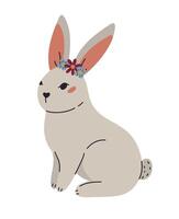 Rabbit. Concept for the holiday. vector