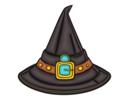 a witch hat with a belt on it png