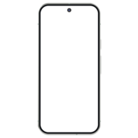 Hazel android smartphone mockup template. Transparent . Blank screen. Frame only png