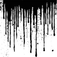 Black and White Textured Vintage Pattern vector