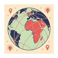 Digital Globe Icon illustration vector