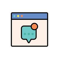 Speech Bubble Icon for Graphic Design Projects. vector