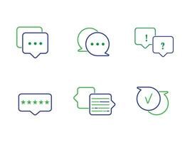 Bubble Chat icon chat box, message, talk, speech for app web logo banner poster icon vector