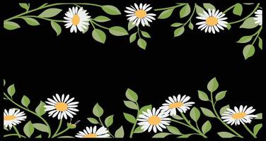 Abstract White Daisy Pattern - Simple Minimalist Flower Design vector