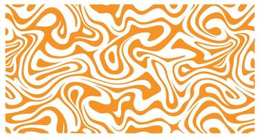 Abstract Pattern with Organic Swirls in Orange and White vector