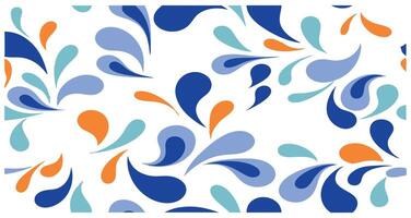 Abstract Pattern with Colorful Teardrop Shapes in Pastel vector
