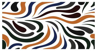 Minimalist Abstract Pattern Featuring Curved Lines and Organic Forms vector