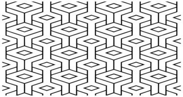 Stylish Interlocking Y Pattern - Black and White Geometric Art vector