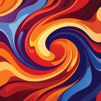 An abstract fluid multicolor background with vibrant swirling hues and dynamic motion vector