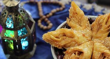 fasting menu ramadhan background look luxury and high definition video