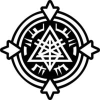 Shining path symbol icon in glyph style vector