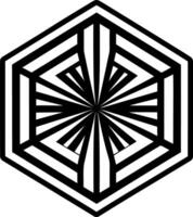 A filled style icon of dimensional rift symbol vector
