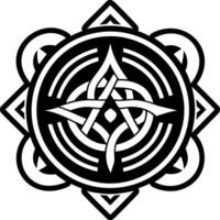 A glyph style icon of harmony symbol vector
