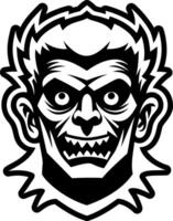 A solid style icon of haunted portrait symbol vector