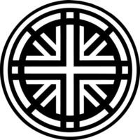 A filled style icon of mind reading symbol vector