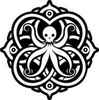 Kraken tentacles symbol icon in solid style vector
