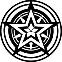 Guardian star icon in glyph style vector