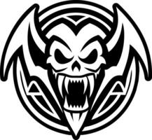Vampire fangs symbol icon in solid style vector