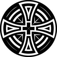 Holy cross icon in glyph style vector