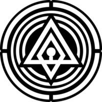 Light path icon in glyph style vector